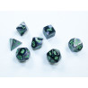 Gemini Mini-hedral Black-Grey/green 7-Die Set