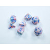 Festive Mini-hedral Pop Art/blue 7-Die set