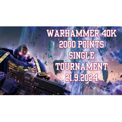 Warhammer 40K 2000 Points Single Tournament 21.09.2024