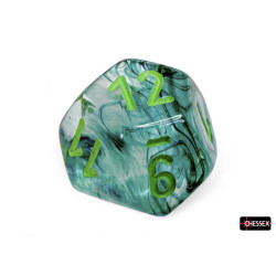 Borealis Kelp/light Green Luminary Polyhedral 7-dice Set