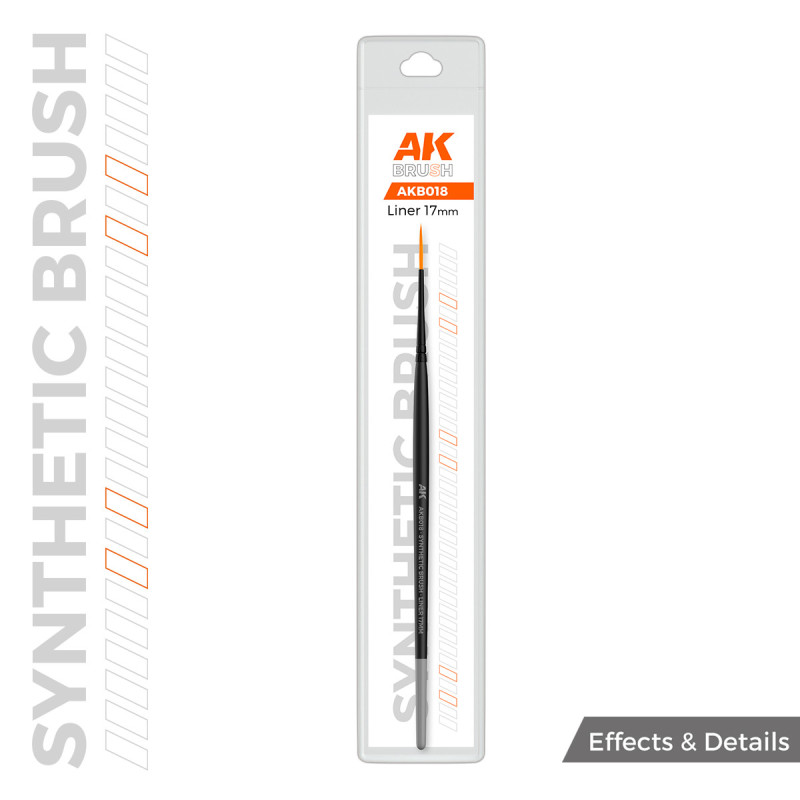 AK Synthetic Brush- Liner 17mm