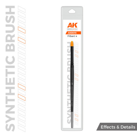 AK Synthetic Brush- Filbert 4