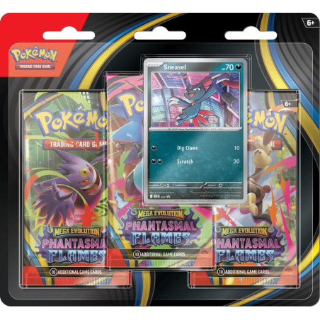 Pokémon ME02 Phantasmal Flames 3-Pack Blister