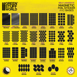 Round Magnetic Sheet Self Adhesive 50mm