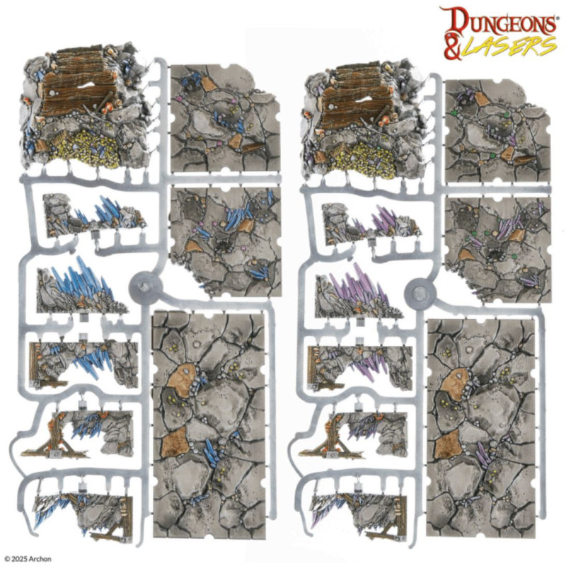 Deep Mines PrismaCast™ Pre-Painted Terrain