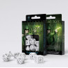 Elvish Dice Set: White & Black