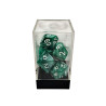 Marble Green/White Polyhedral 7-Die Set