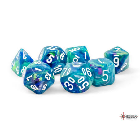 Festive Mega-hedral Waterlily/white 7-Die set