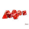Scarab Mega-hedral Scarlet/gold 7-Die Set