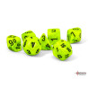 Vortex Mega-hedral Bright Green/black 7-Die Set