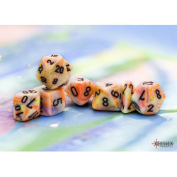 Festive Mega-hedral Circus/black 7-Die set