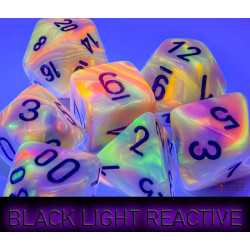 Festive Mega-hedral Circus/black 7-Die set