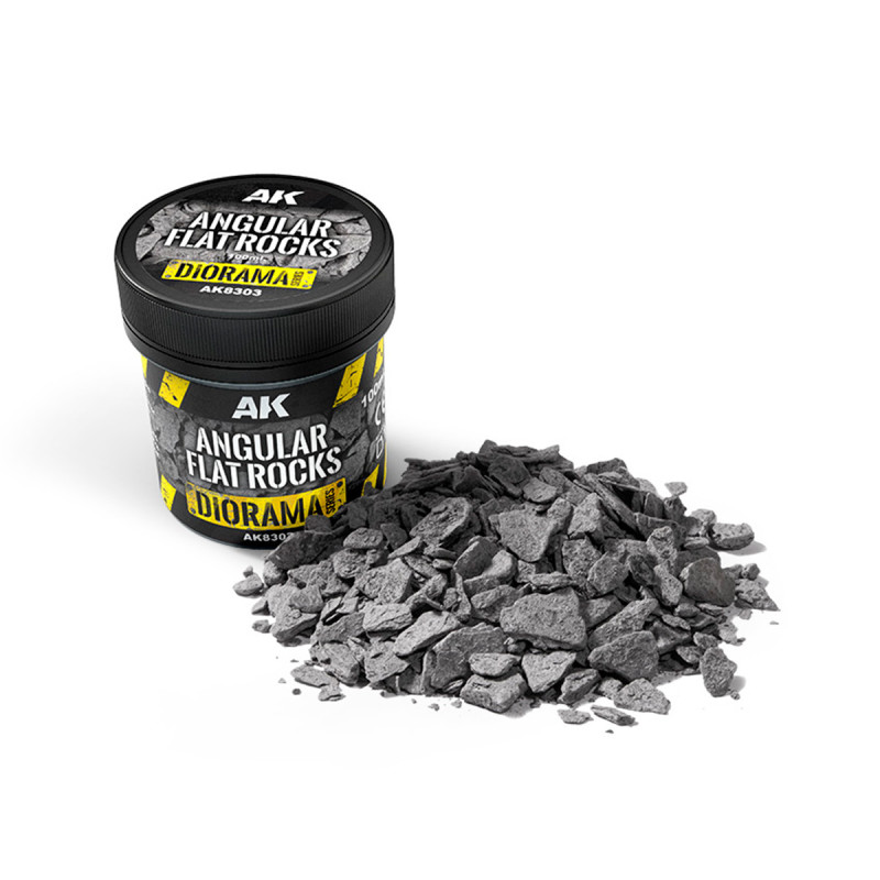 Angular flat rocks 100ml