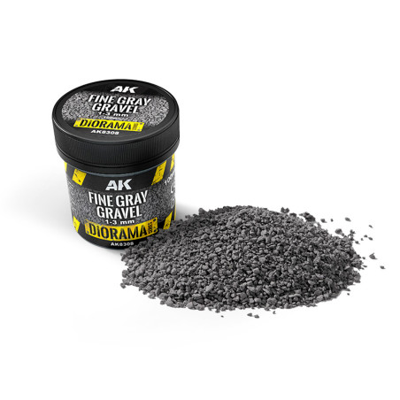 Fine gray gravel 1-3 mm