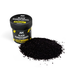 Black rubber gravel 0,8-2mm