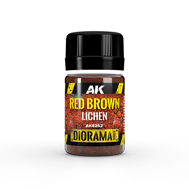Red brown lichen