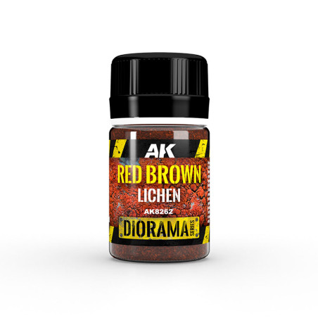 Red brown lichen