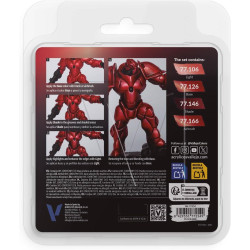 Ruby red paint set