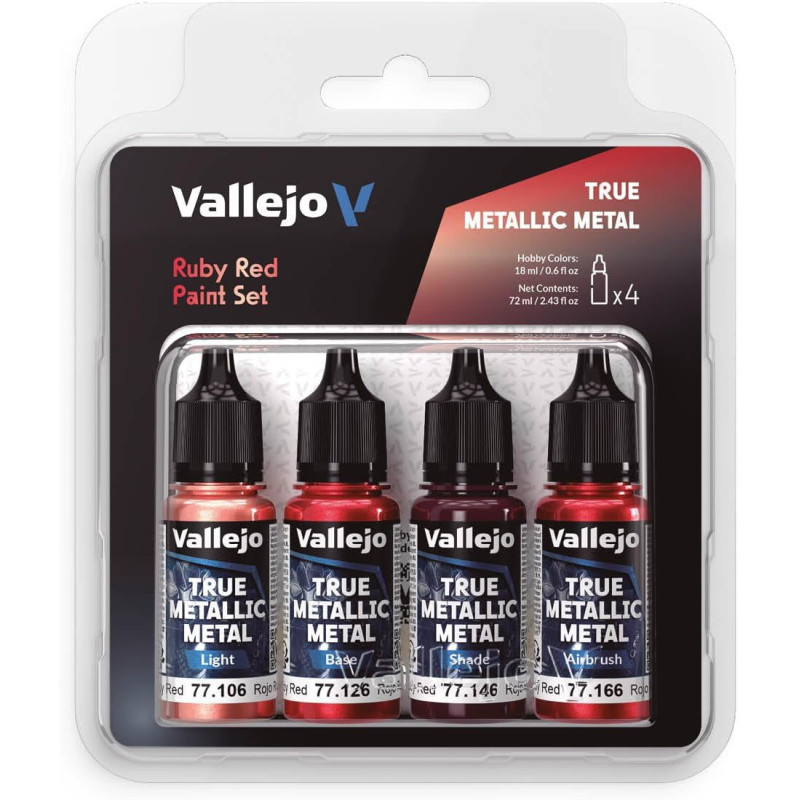 Ruby red paint set