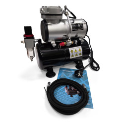 Airbrush Compressor AS-186 with Tank | Geek Shelter Israel