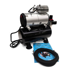 Airbrush Compressor AS-186 with Tank | Geek Shelter Israel