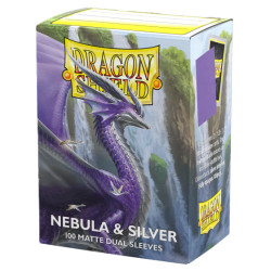 DS Matte Dual Nebula & Silver Sleeves 100ct