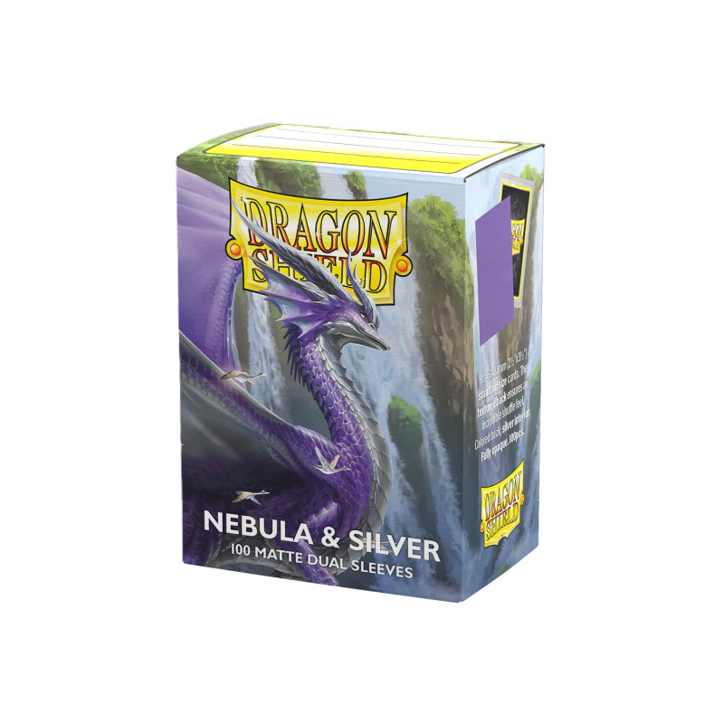 DS Matte Dual Nebula & Silver Sleeves 100ct