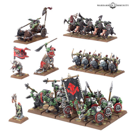 Battle March Army Box: Orc & Goblin Tribes