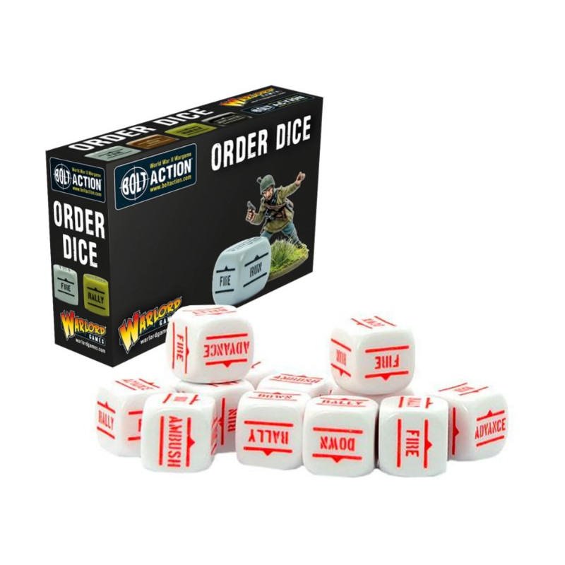 Bolt Action: Orders Dice Pack - White