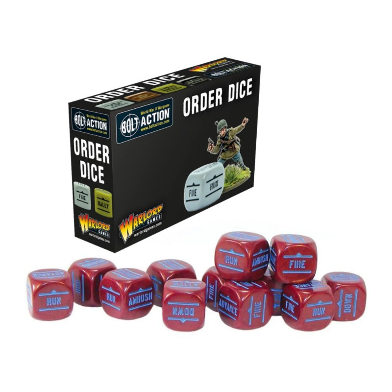 Bolt Action: Orders Dice pack - Maroon