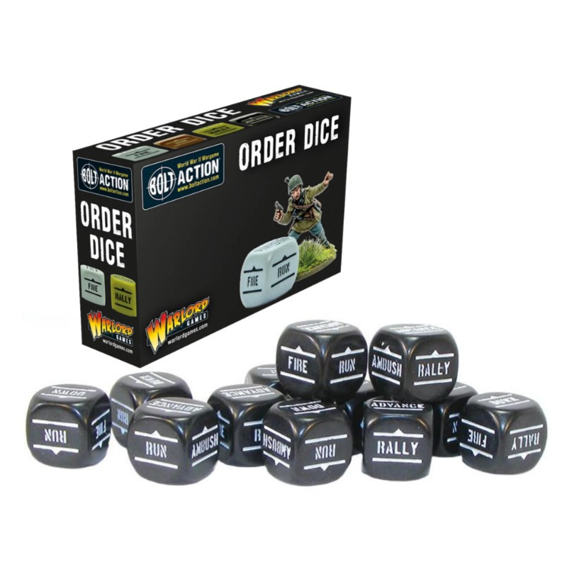 Bolt Action: Orders Dice Pack - Black