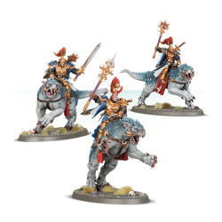 Stormcast Eternals Evocators on Celestial Dracolines