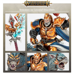 Stormcast Eternals Evocators on Celestial Dracolines