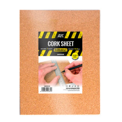 Cork Sheet 200x300x 1-2-3mm fine grained