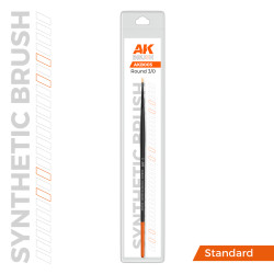 AK Synthetic Brush- Round 3/0