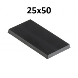 Pack of 25x50mm square bases
