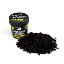 Black rubber big stones 100ml